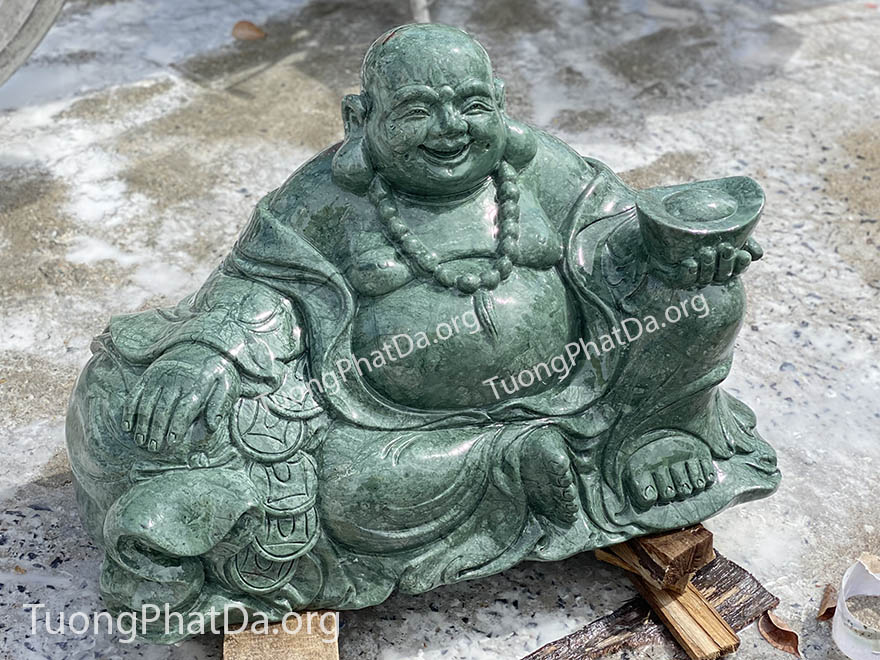 Tượng Phật Di Lặc bằng đá xanh Ấn Độ