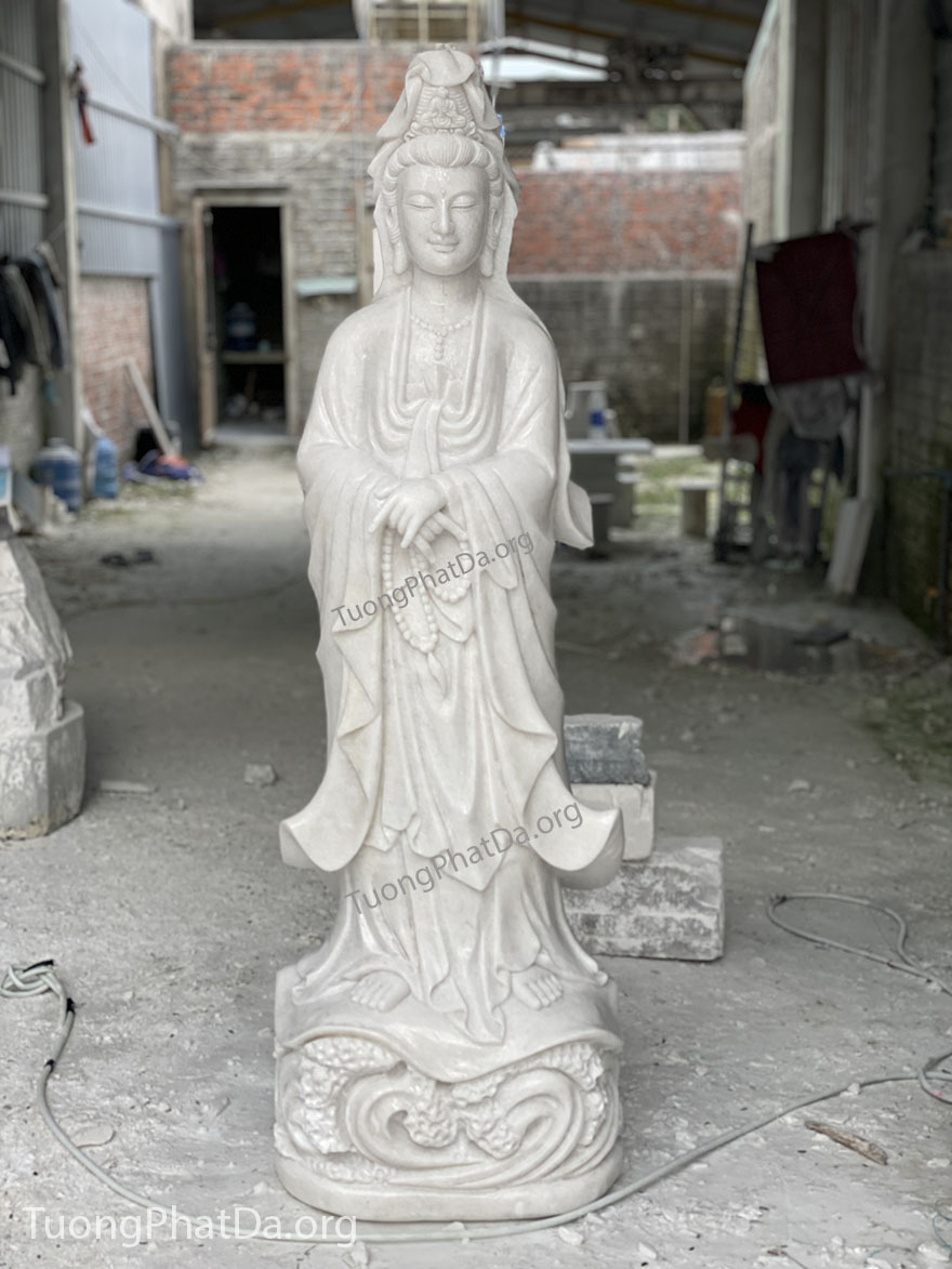 Tượng Phật Quan Âm Quá Hải bằng đá
