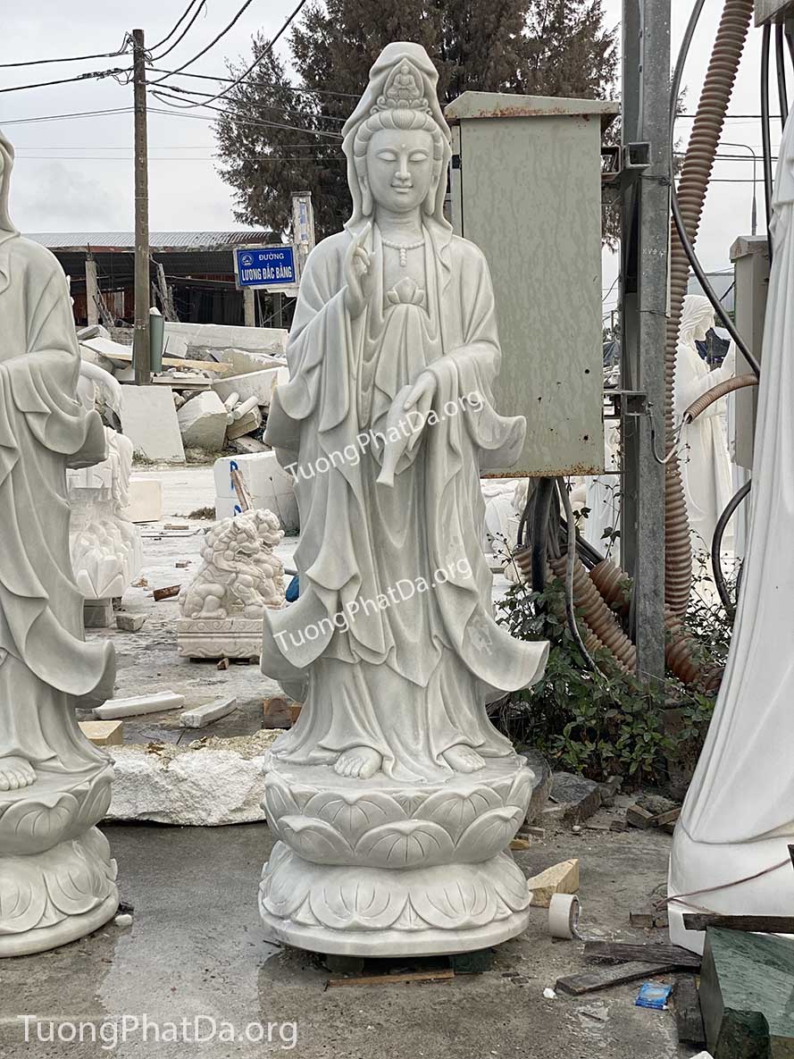tượng phật quan âm bằng đá
