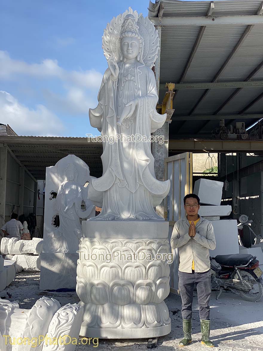 tượng phật quan âm bằng đá