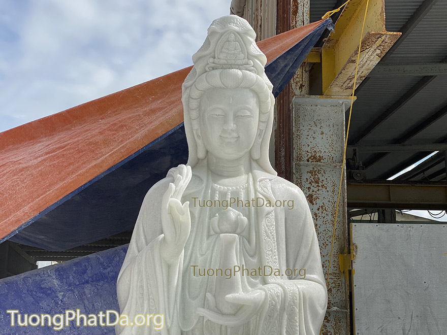 tượng phật quan âm bằng đá