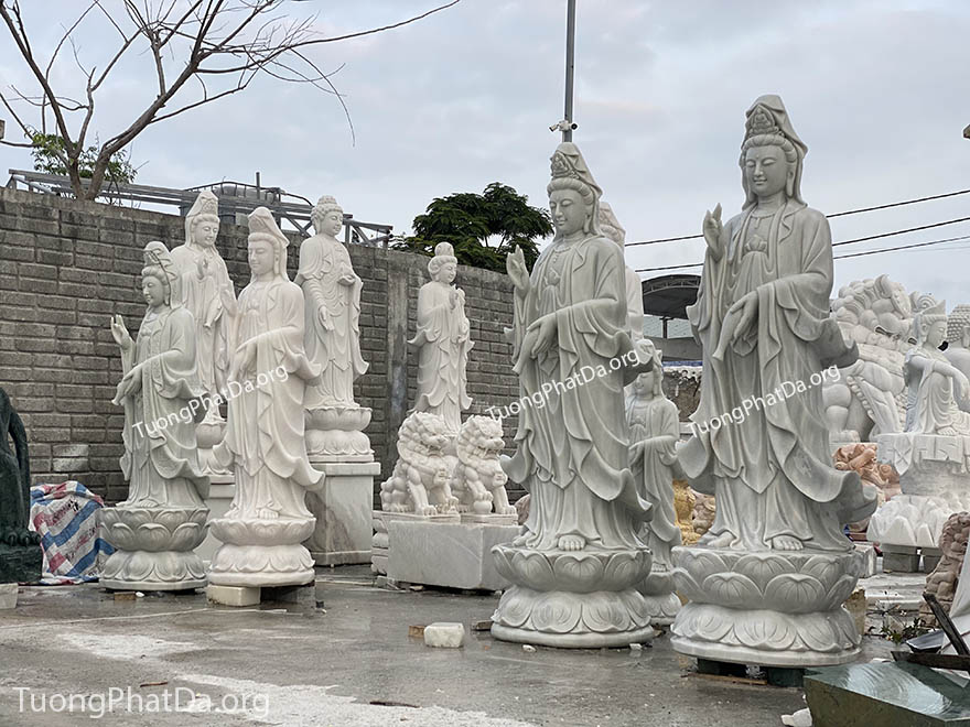 tượng phật quan âm bằng đá